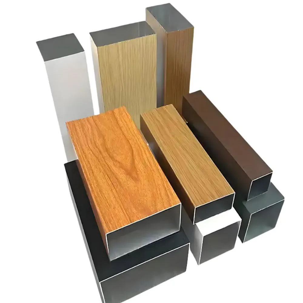 Multi-Spec Wood Grain Aluminium Curtain Wall Extrusion Profiles</trp-post-cont...