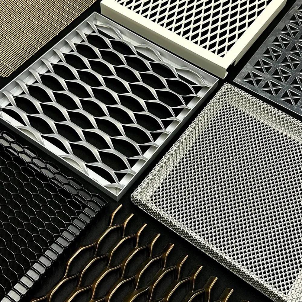 Multi Pattern Decorative Aluminium Expanded Mesh Panel - ...