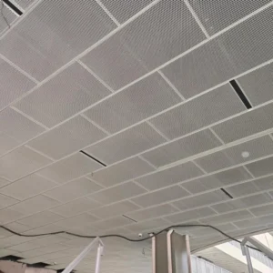 Flat Square Aluminium Expanded Metal Ceiling Panel - Aluminium Extrusion Solid Panels - laluxalu.com