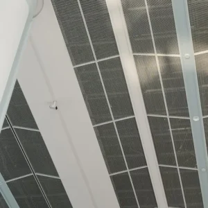 Splice Installation Aluminium Expanded Mesh Panel - Aluminium Extrusion Solid Panels - laluxalu.com