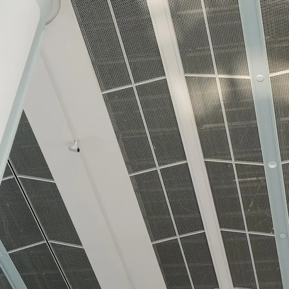 Splice Installation Aluminium Expanded Mesh Panel - Aluminium Extrusion Solid Panels - laluxalu.com