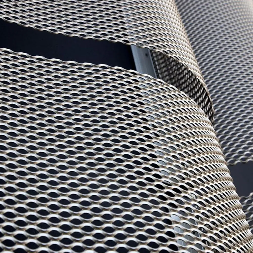 Gebogene, flexible Aluminium-Streckmetallplatte – Alu...
