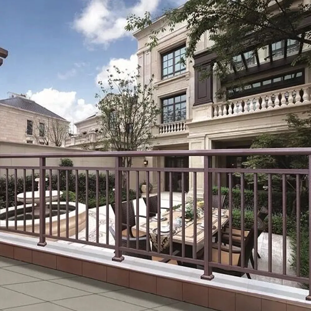 Villa Outdoor Aluminium Baluster Handrail - Aluminium Extrusion Handrail Profiles - laluxalu.com