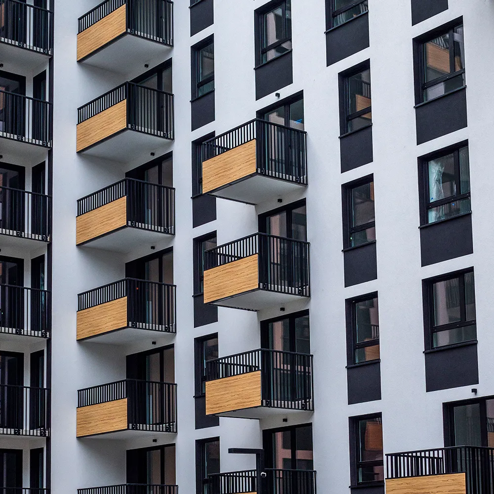 Apartment Exterior Aluminium Security Handrail - Aluminium Extrusion Handrail Profiles - laluxalu.com