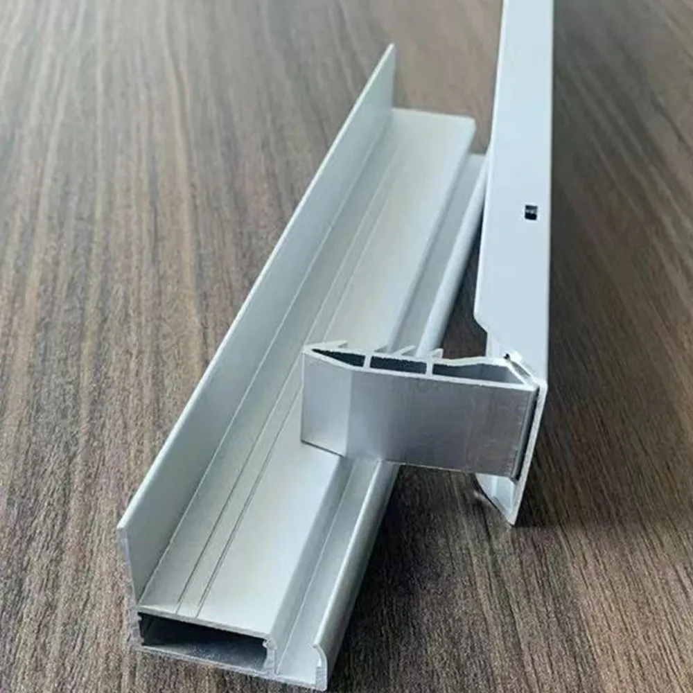 Custom Groove Aluminium Solar Bracket Frame Profile - Aluminium Extrusion Profiles - laluxalu.com