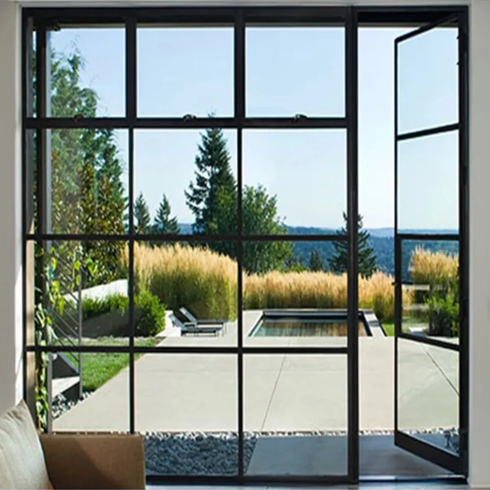 Grid Thermal Break Aluminium Fixed Patio Window & Door - Aluminium Extrusion Windows & Doors - laluxalu.com