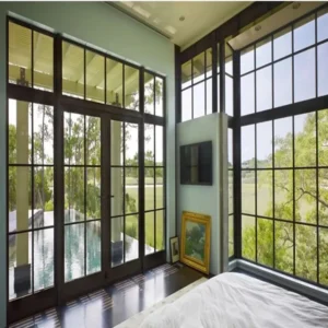 Grid Thermal Break Aluminium Interior Glass Door For Villa</trp-post-container...