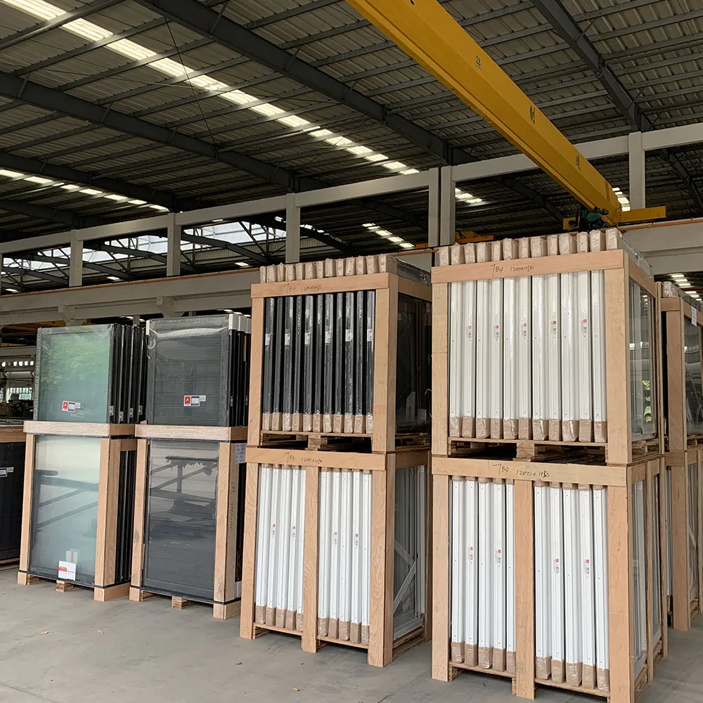 Pre-Finished Thermal Break Aluminium Doors Bulk Wholesale - Aluminium Extrusion Windows & Doors - laluxalu.com