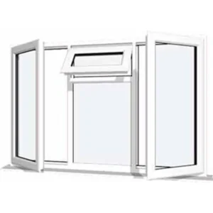 Thermal Break Top Hung Awning Window With Mosquito Net - ...