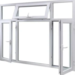 Thermal Break Combined Fixed & Awning Aluminium Window</trp-post-containe...