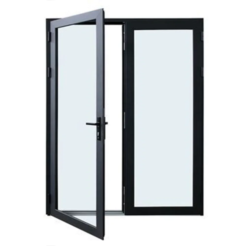 Thin Frame Thermal Break Single Swing Aluminium Door - Aluminium Extrusion Windows & Doors - laluxalu.com