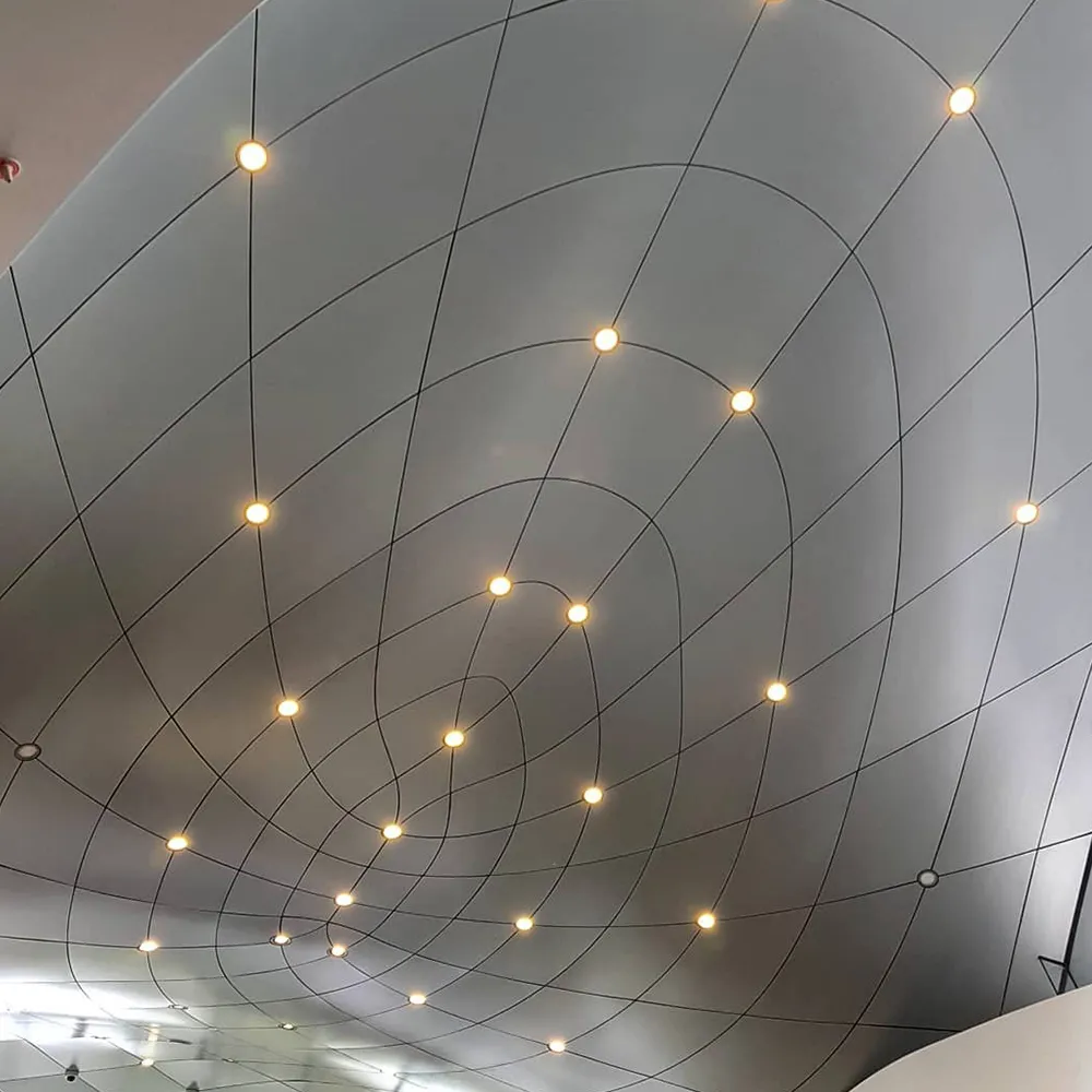 Curved Ceiling Carved Aluminium Decoration Panel - Alumin...