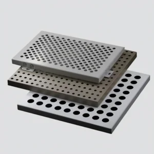 Multi-Hole Custom Perforated Aluminium Panel Sample Set -...