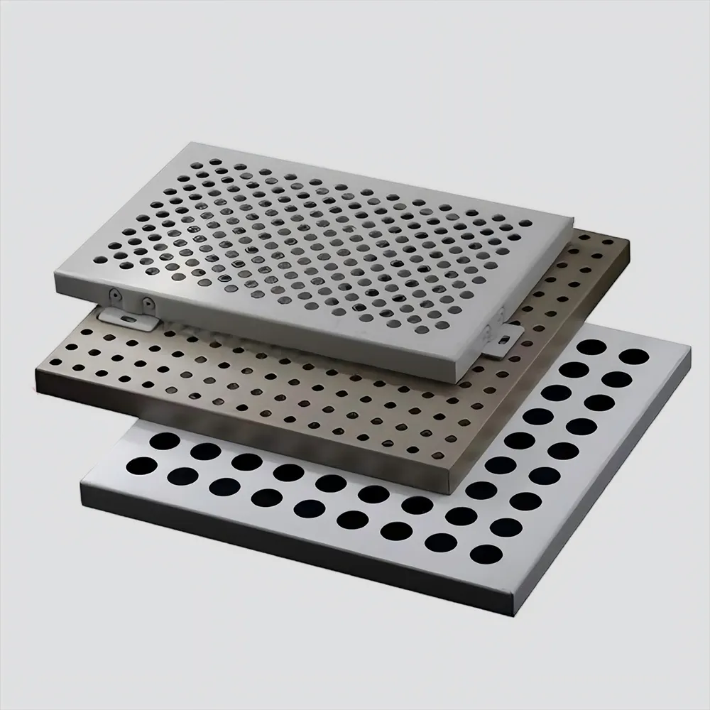 Multi-Hole Custom Perforated Aluminium Panel Sample Set - Aluminium Extrusion Solid Panels - laluxalu.com