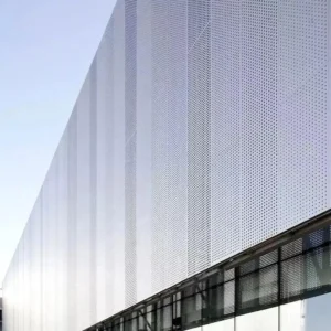 Long Strip Curtain Wall Perforated Aluminium Decor Panel ...