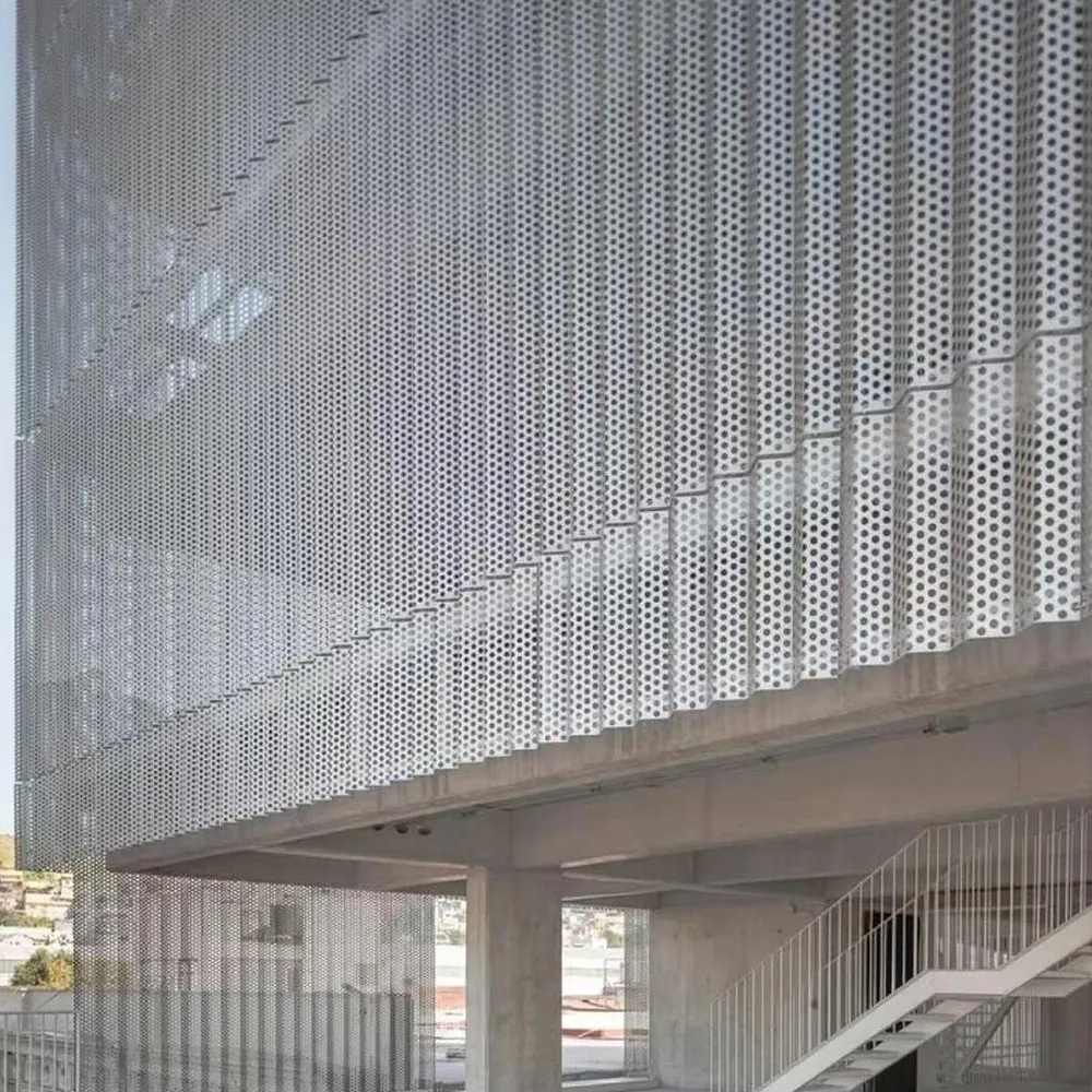 High Transmittance Screen Perforated Aluminium Panel - Aluminium Extrusion Solid Panels - laluxalu.com