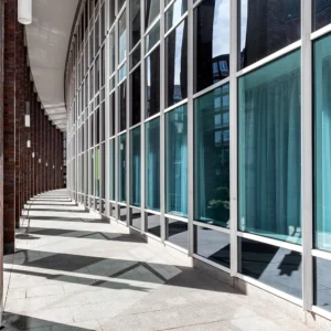 Aluminium Semi-Hidden Frame Curtain Wall Profile For Corridor Facade</trp-post...