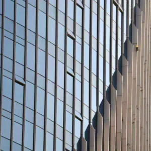 Vertical Grid Aluminium Semi-Hidden Curtain Wall Extrusion Section</trp-post-c...
