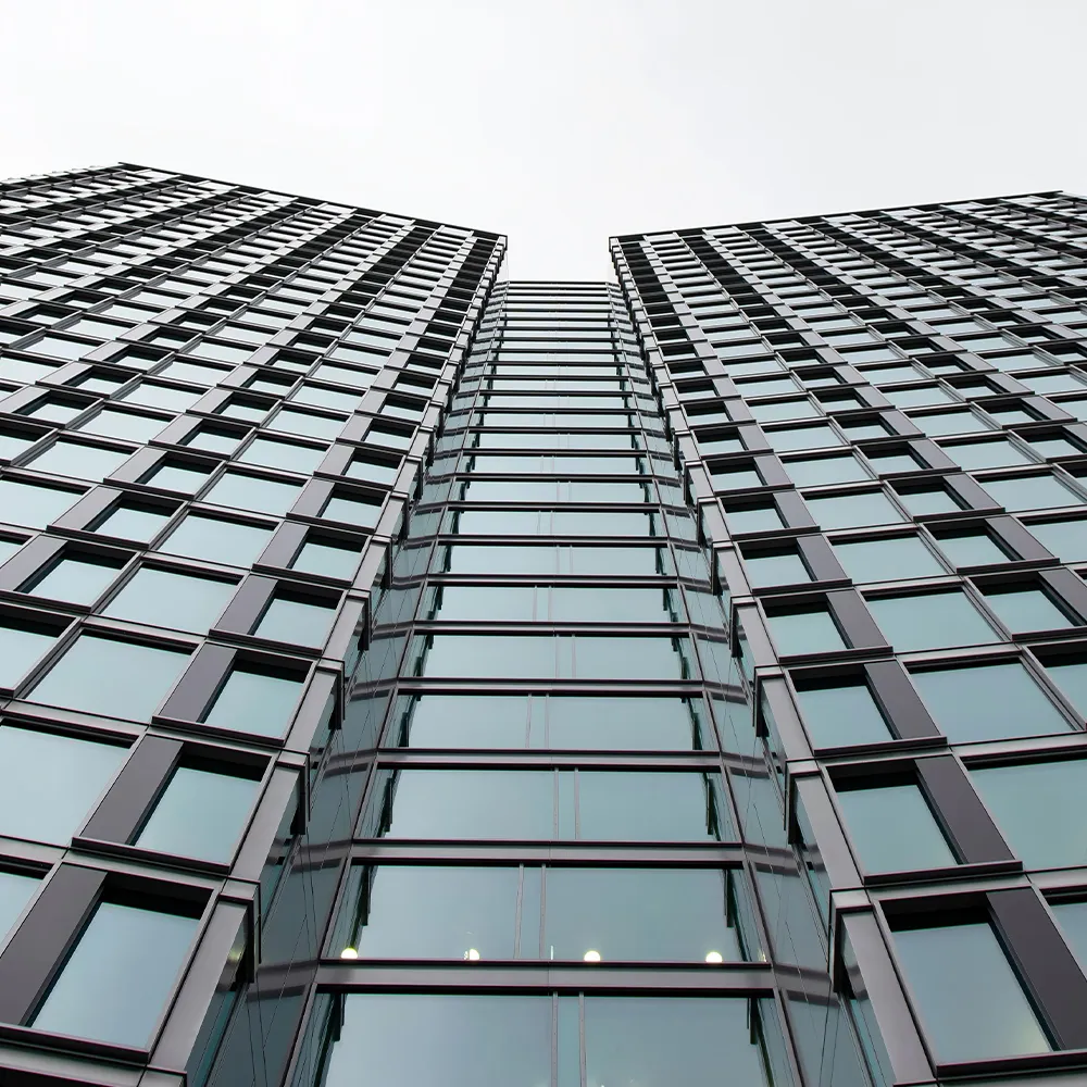High Rise Vertical Aluminium Unitized Curtain Wall Profile</trp-post-container...